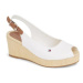 Tommy Hilfiger Espadrilky Iconic Elba Sling Back Wedge FW0FW04788 Écru