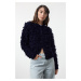 Trendyol Navy Blue Tassel Coat Knitwear Cardigan