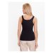 Gina Tricot Top Rib tank 19105 Čierna Regular Fit