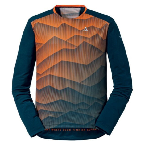 Schöffel LONGSLEEVE ALTITUDE Cyklistické tričko, tmavo modrá, veľkosť