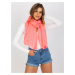 Fluo pink scarf with decorative application