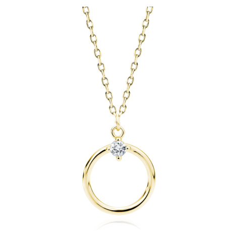 OLIVIE Strieborný náhrdelník KRUH 7517