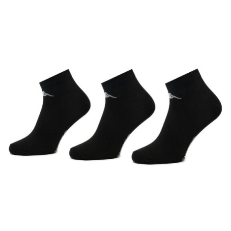 Kappa Súprava 3 párov kotníkových ponožiek unisex 708068 Čierna