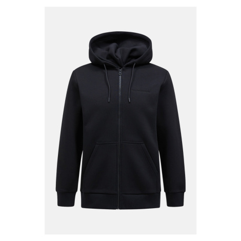 Mikina Peak Performance M Original Small Logo Zip Black