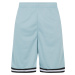 Men's Stripes Mesh Shorts - Ocean Blue/Black/White