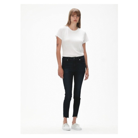 Modré dámske jeggings