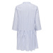 ONLY Košeľové šaty 'FIE CHICAGO'  dymovo modrá / biela