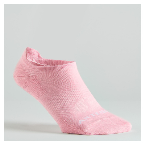Športové ponožky RS 160 nízke ružové, modré, biele melírované 3 páry ARTENGO