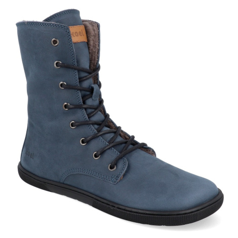 Barefoot zimná obuv Koel4kids - Faro Adult modré
