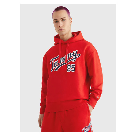 Red Men's Hoodie Tommy Jeans - Mens Tommy Hilfiger