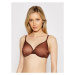 Gossard Podprsenka s kosticami Glossies Sheer Moulded 6271 Hnedá