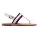 Tommy Hilfiger Sandále Corporate Webbing Flat Sandal FW0FW06232 Biela