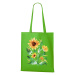 Plátená taška so slnečnicami - originálna a praktická plátená taška
