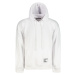 Trendyol Basic White Men's Oversize/Wide Cut Hooded Labeled Fleece Inside Cotton Sweatshirt