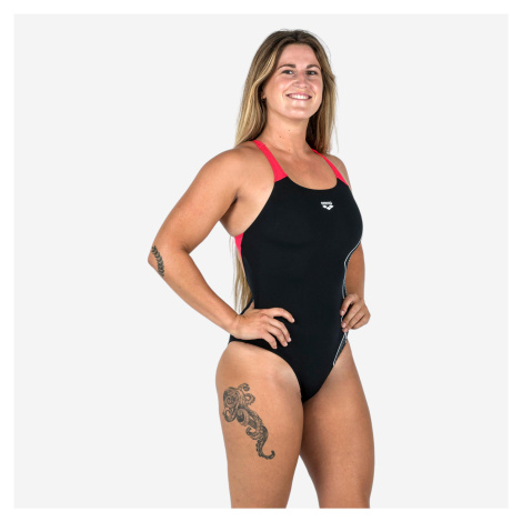 Dámske jednodielne plavky Swimpro Soft čierno-červené Arena