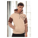 71185 Dewberry Embroidered Oversize Mens Sweatshirt-BEIGE