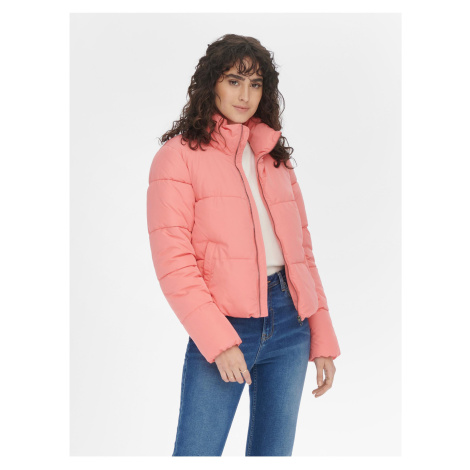 Pink Quilted Winter Jacket JDY New Erica - Women