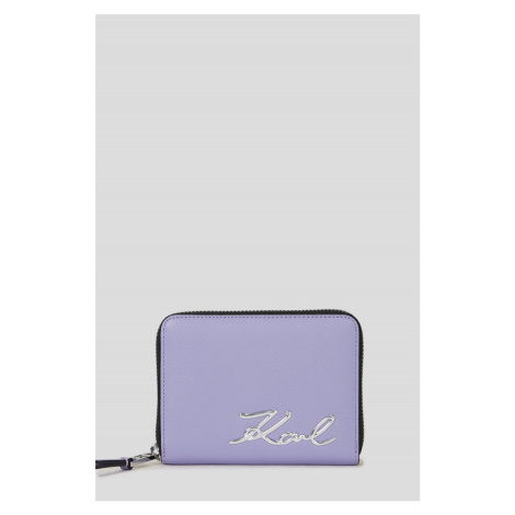 Peňaženka Karl Lagerfeld K/Signature 2.0 Md Zip Wllt Iris Purple