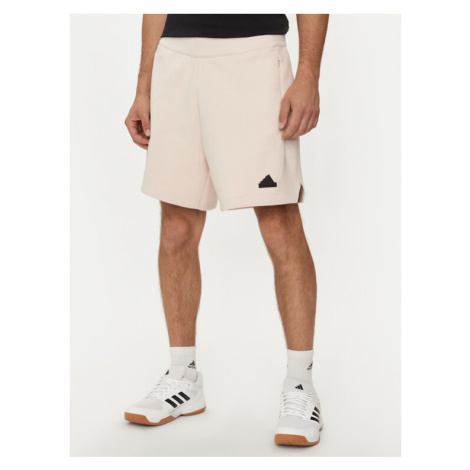 Adidas Športové kraťasy Z.N.E. Premium IR5239 Écru Loose Fit