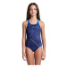 Arena girls galactics swimsuit swim pro back navy/blue river