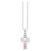 Thomas Sabo KE2166-477-7 Ladies Necklace - Cross Rainbow