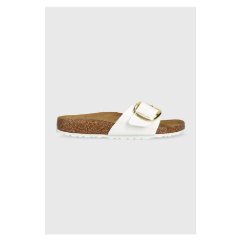 Šľapky Birkenstock 1019814-White, dámske, biela farba, Madrid Big Buckle