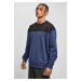 Crewneck top block dark blue/black