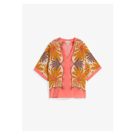 Tunika s hodvábnym podielom bonprix