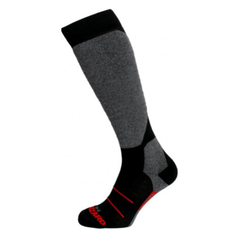 BLIZZARD-Wool Sport ski socks, black/red Čierna