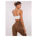 Svetlohnedé dámske tvarujúce legíny s push-up efektom NM-LG-NOU009.39-light brown