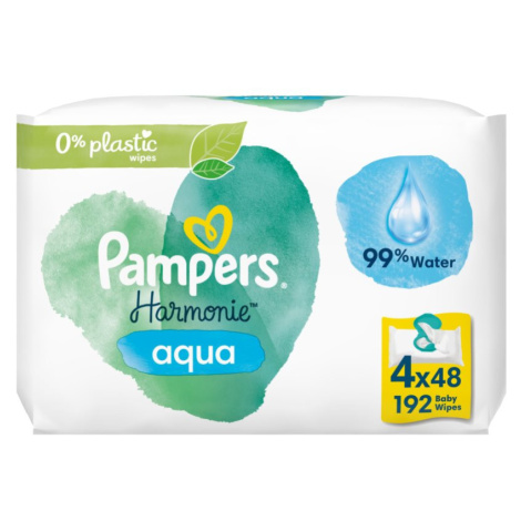Pampers Harmonie Aqua vlhčené čistiace obrúsky pre deti