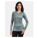 Women's functional long-sleeved T-shirt Kilpi SPOLETO-W KHAKI