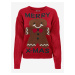 Červený dámsky vianočný sveter JDY Cookie