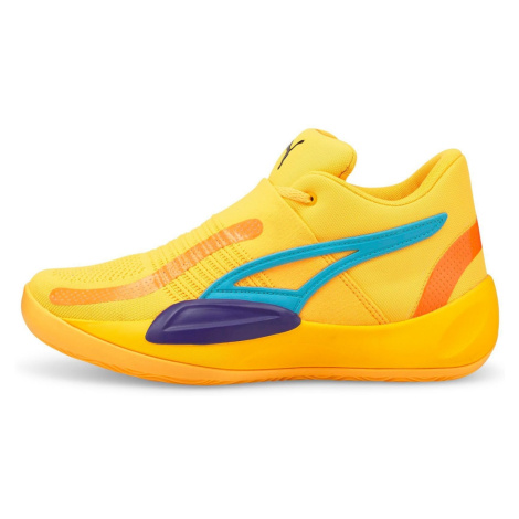 PUMA Športová obuv 'Rise Nitro'  žltá / tyrkysová / oranžová