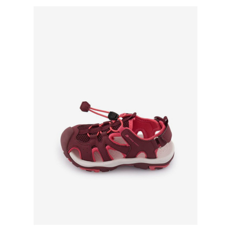 Vínové dievčenské športové sandále ALPINE PRO Lamego