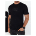 Pánske tričko s potlačou čiernej farby Dstreet RX5409