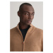 SVETER GANT EXTRAFINE MERINO WOOL ZIP CARDIGAN DK. SAND MELANGE