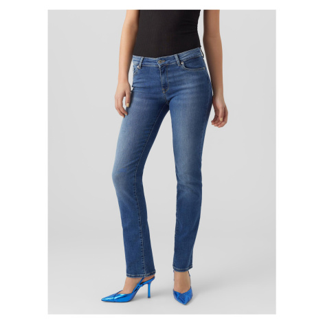Women's blue straight fit jeans VERO MODA Daf - Women