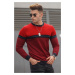 Madmext Red Stripe Detailed Men's Sweater 5148