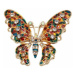 Butterfly brooch BZ-6 multicolor