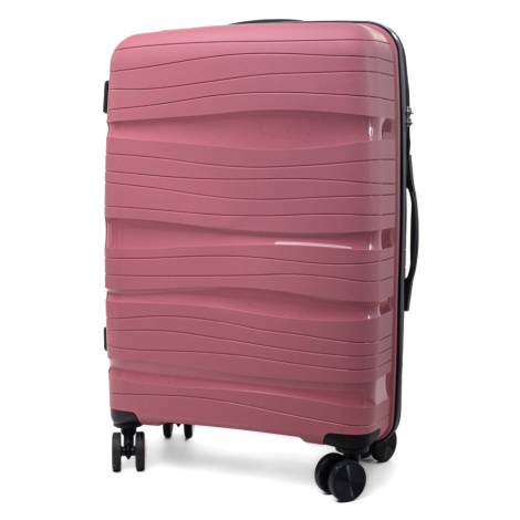 Ružový prémiový plastový kufor &quot;Royal&quot; s TSA zámkom - veľ. XL