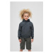 Children's windbreaker with front zipper anthracite