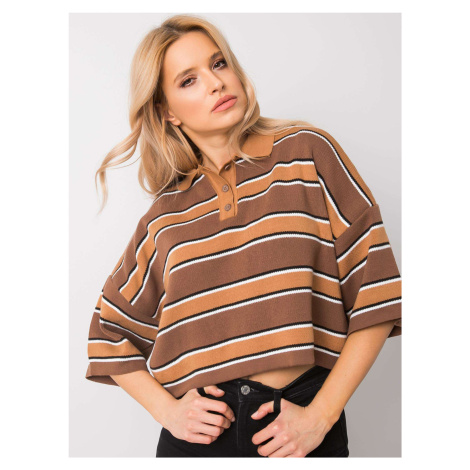 Blouse-269-BZ-15501.95P-brown Rue Paris