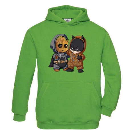 Detská mikina Batman a Groot - ideálna pre každého fanúšika