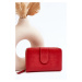 Women's leather wallet red Risuna