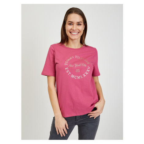 Dark pink women's T-shirt Tommy Hilfiger - Women