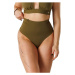 GOLDBEE SHAPEWEAR SWIMWEAR BOTTOMS Dámske sťahovacie plavecké nohavičky, tmavo zelená, veľkosť