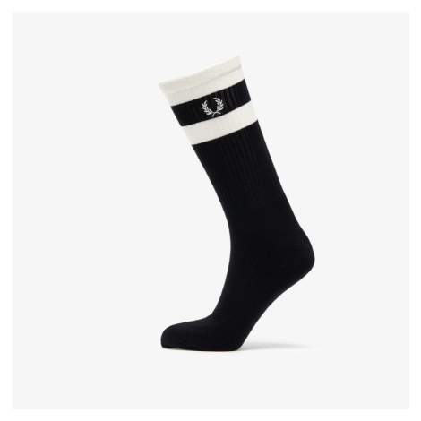 FRED PERRY Bold Twin Tipped Socks černé / bílé