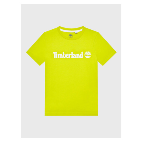 Timberland Tričko T25T77 D Žltá Regular Fit