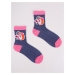 Yoclub Dievčenské ponožky Wake up 3-Pack SKA-0157G-A800 Multicolour